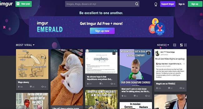 Lưu trữ ảnh trực tuyến miễn phí trên Imgur